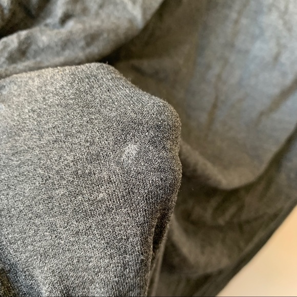 Expected Maternity Maxi Dress Stripes Gray Yellow V Neck Tie Waist Size XL - Picture 10 of 10